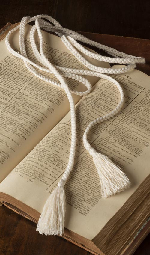 Cincture Making Braided Cincture: Our own hand-braided cinctures in natural linen for ...