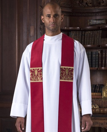 Red Star deals Clergy Stole, Red Stole, Pentecost Stole, priest stole, Pastoral Stole, Ordination Stole, Red Pastors Stole, R007