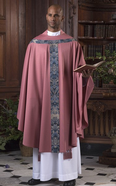 Tivoli Chasuble: rose liturgical vestment for priest or deacon – The ...